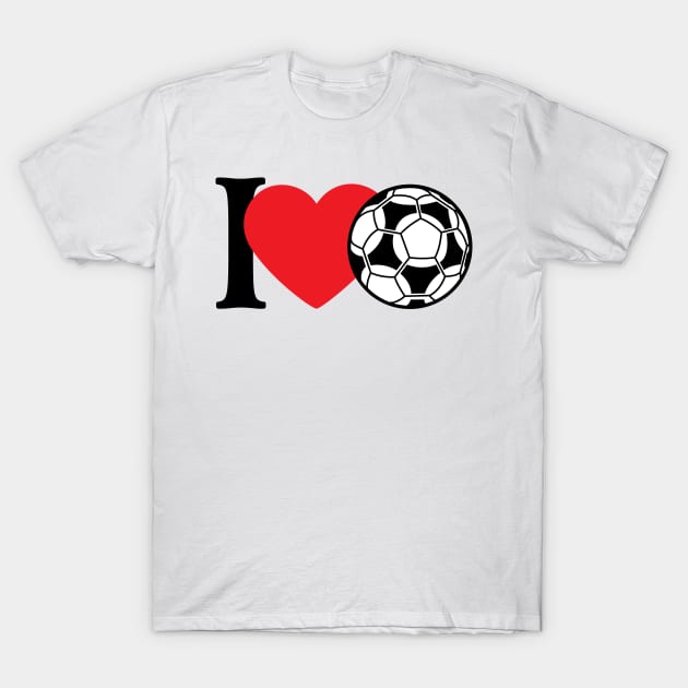 I Love Football T-Shirt by TRNCreative